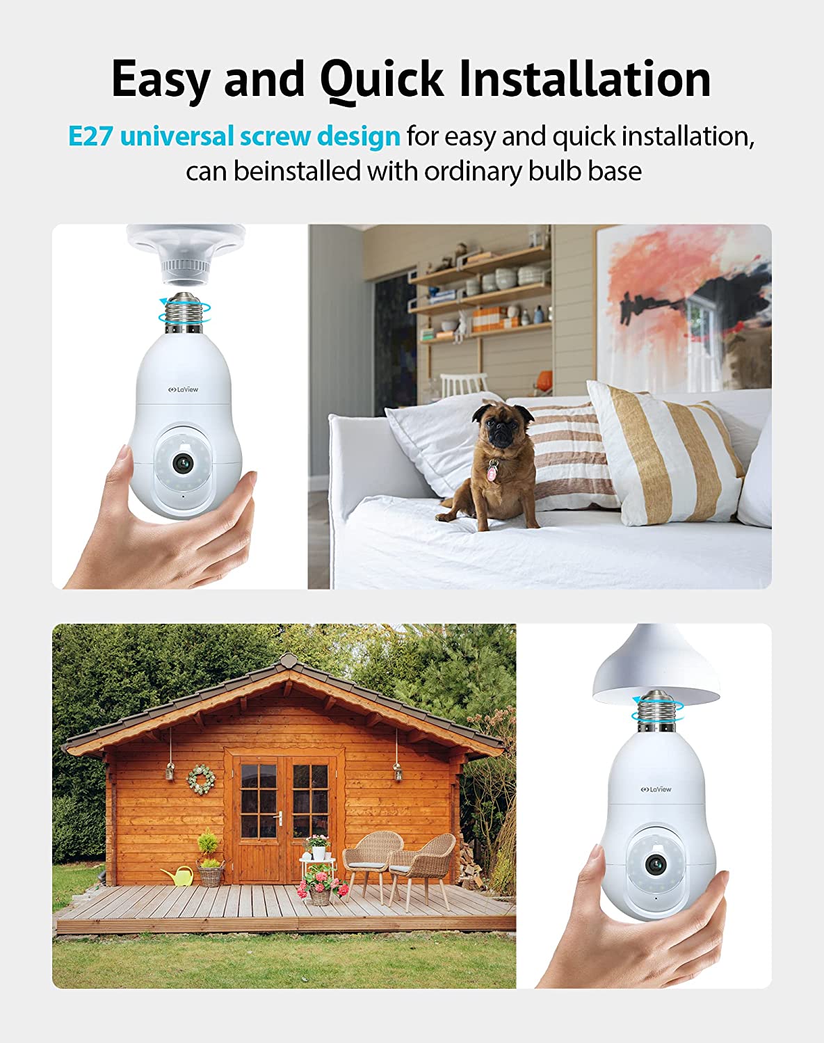 AINMO® | Light Bulb Camera