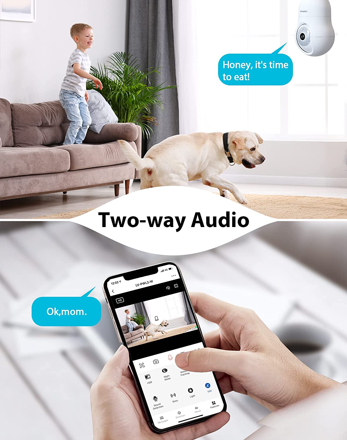 AINMO® | Light Bulb Camera