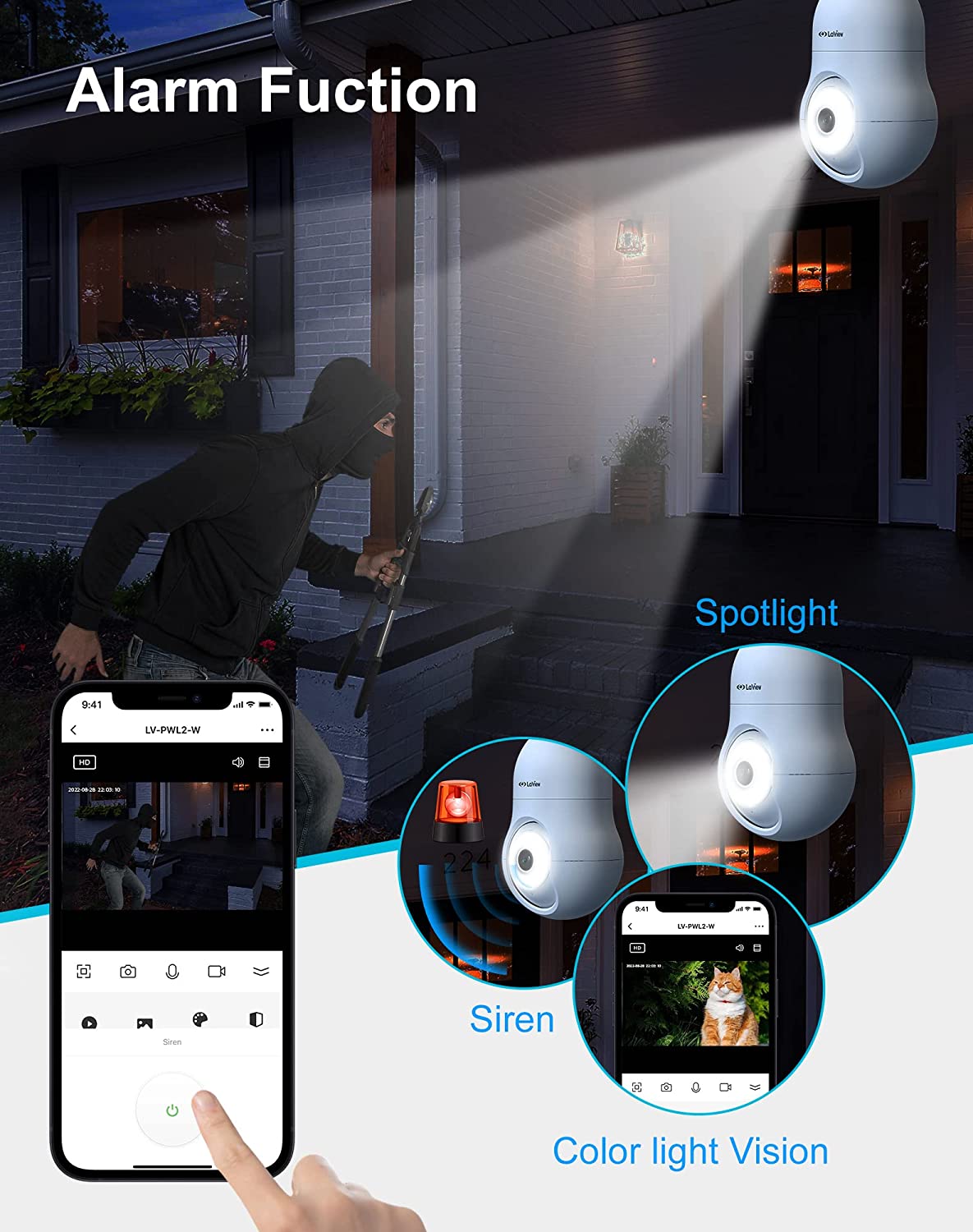 AINMO® | Light Bulb Camera